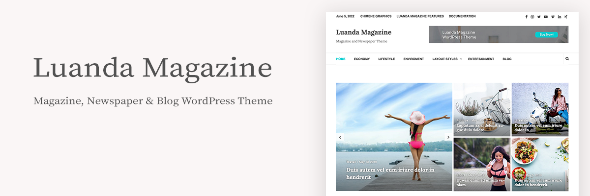 Luanda Magazine - Newspaper & Magazine WordPress Theme