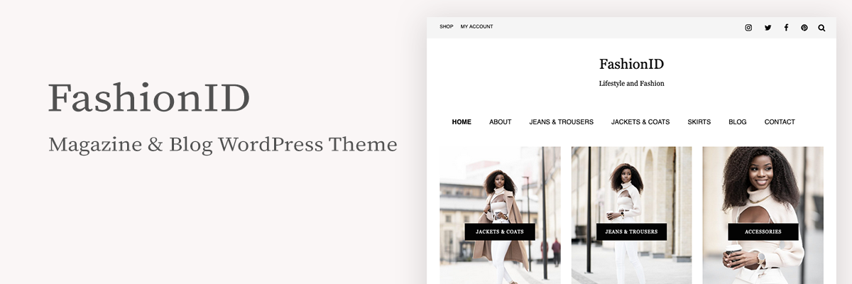 FashionID Feminine WordPress Theme